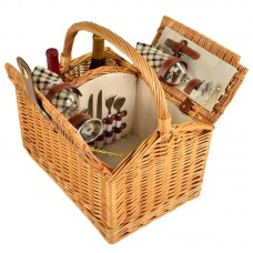 Freeport Park 2 Person Reed Willow Picnic Basket FRPK1514